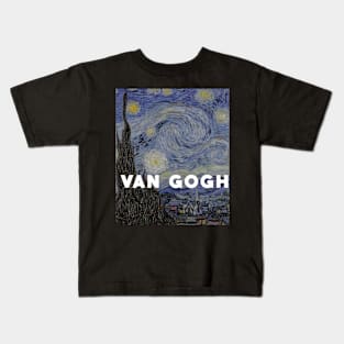 Starry Night version one Kids T-Shirt